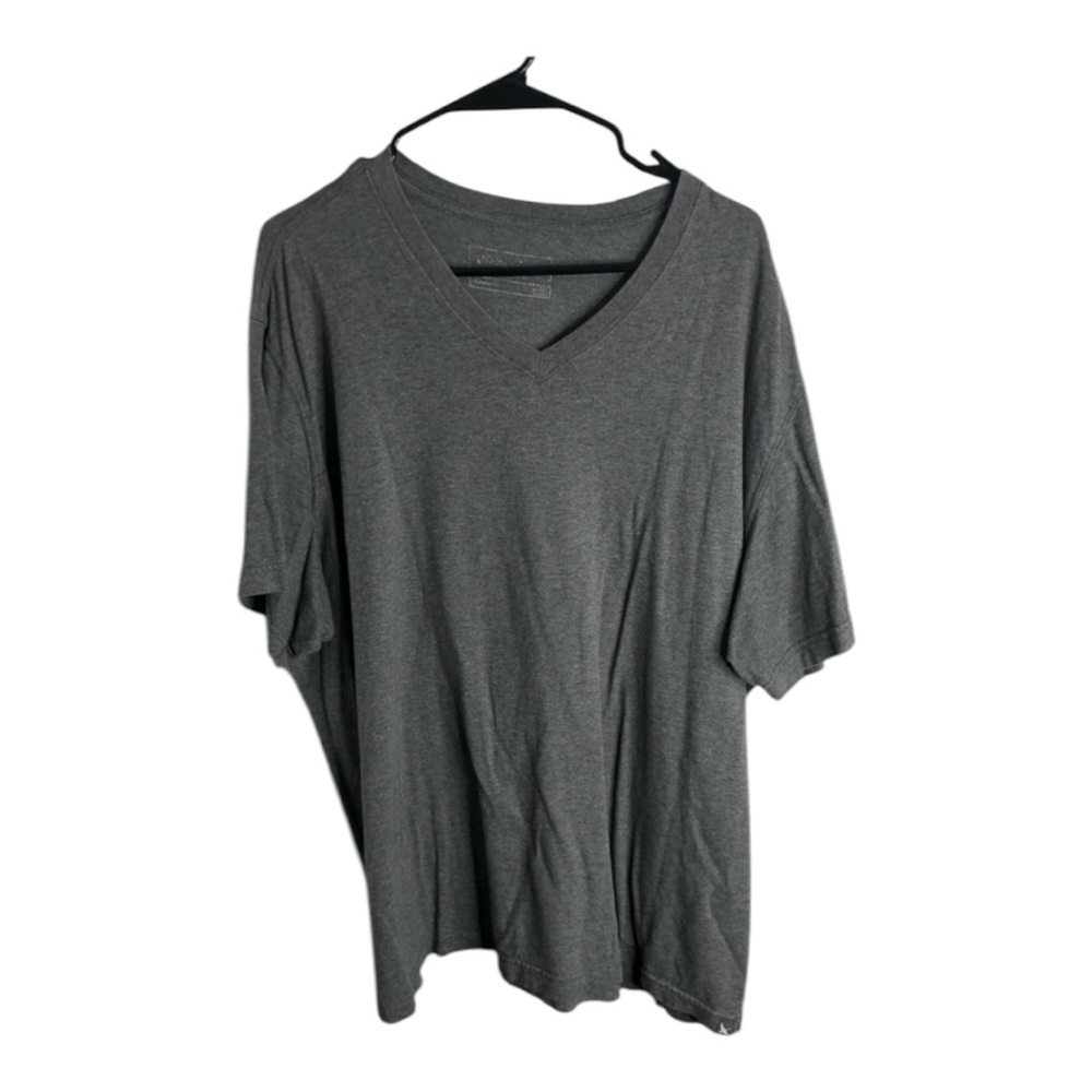 Eddie Bauer Men’a Gray V-Neck Short Sleeve Tee Shirt Size 2XL